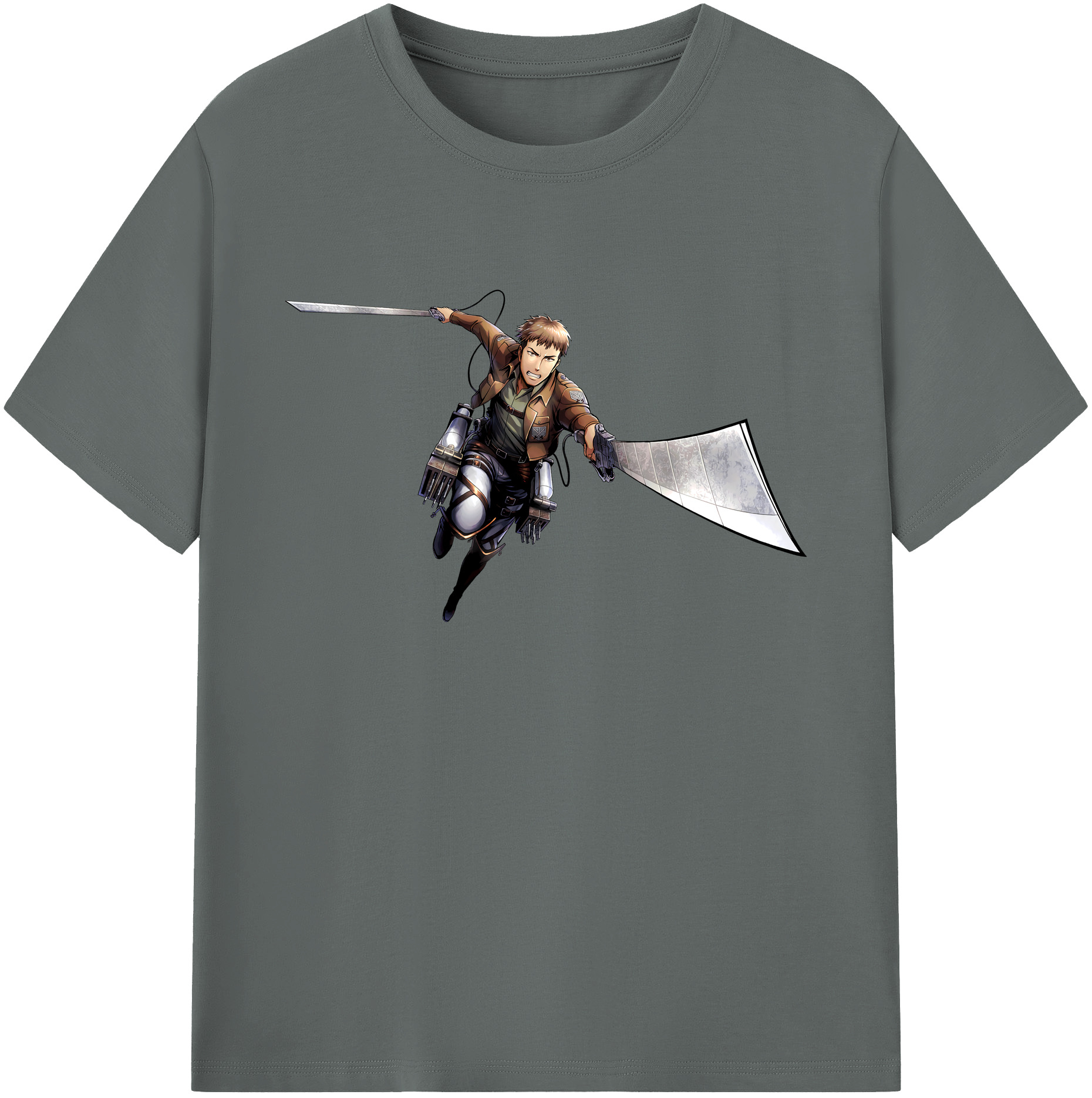 （画像用） 進撃の巨人 Attack on Titan 綿100％ メンズ半袖Tシャツ｜肌触りやわらか＆通気性